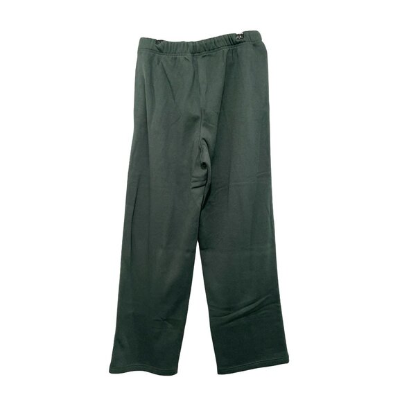 New Skim Cotton Fleece Pull On Jogger Pants Spruce Green Medium - Picture 5 of 7